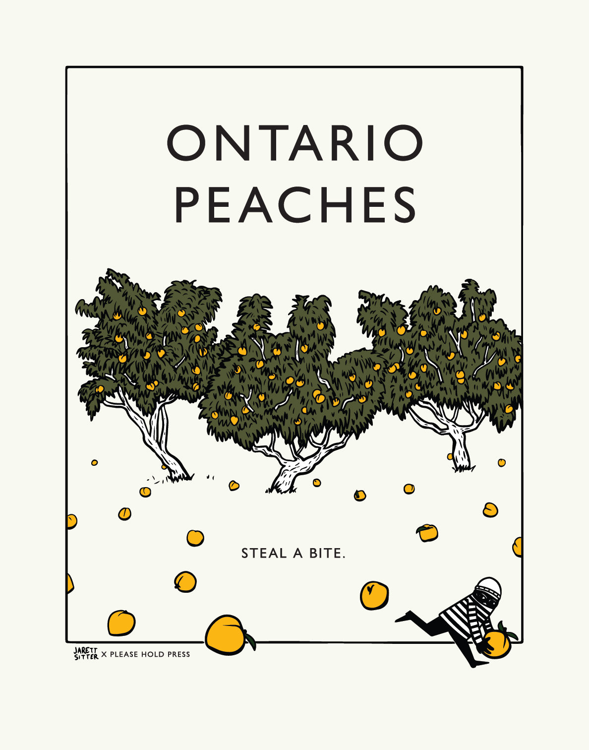 Ontario peaches poster | 14x11"