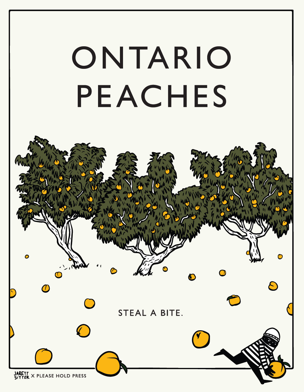 Ontario peaches poster | 14x11"