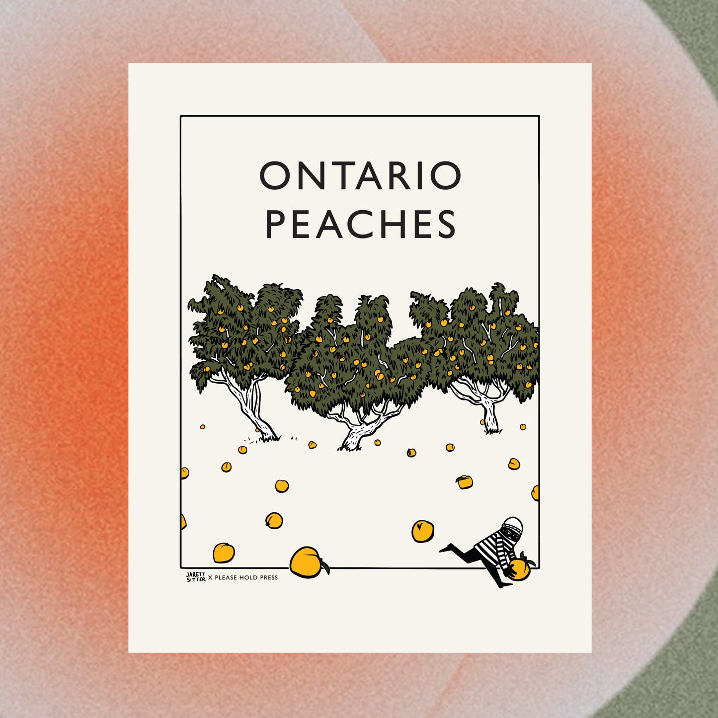 Ontario peaches poster | 14x11"