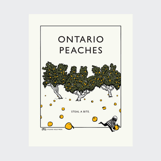 Ontario peaches poster | 14x11"